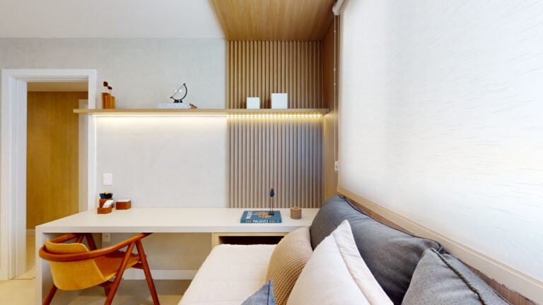 Quarto, apartamento dois quartos Lumi Tower Residences