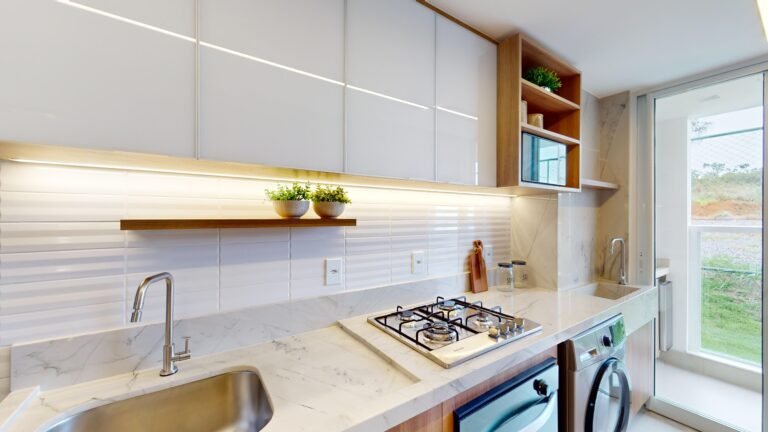 cozinha, , apartamento dois quartos Lumi Tower Residences