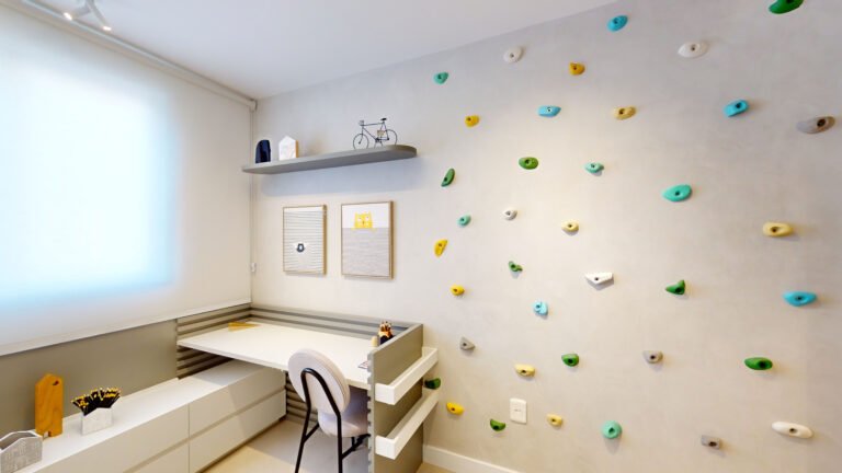 Quarto infantil, apartamento dois quartos Lumi Tower Residences