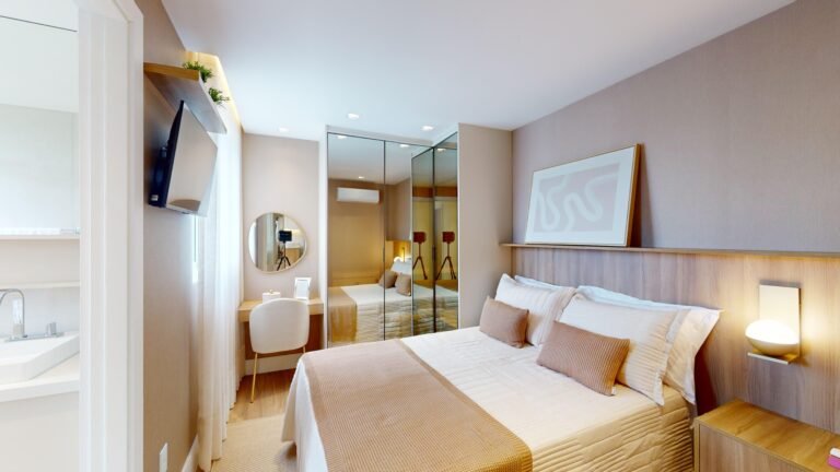 suíte, , apartamento dois quartos Lumi Tower Residences