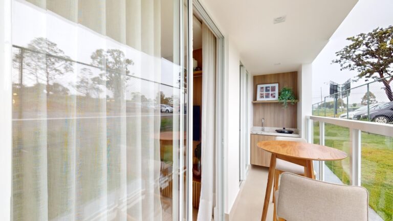 varanda, , apartamento dois quartos Lumi Tower Residences